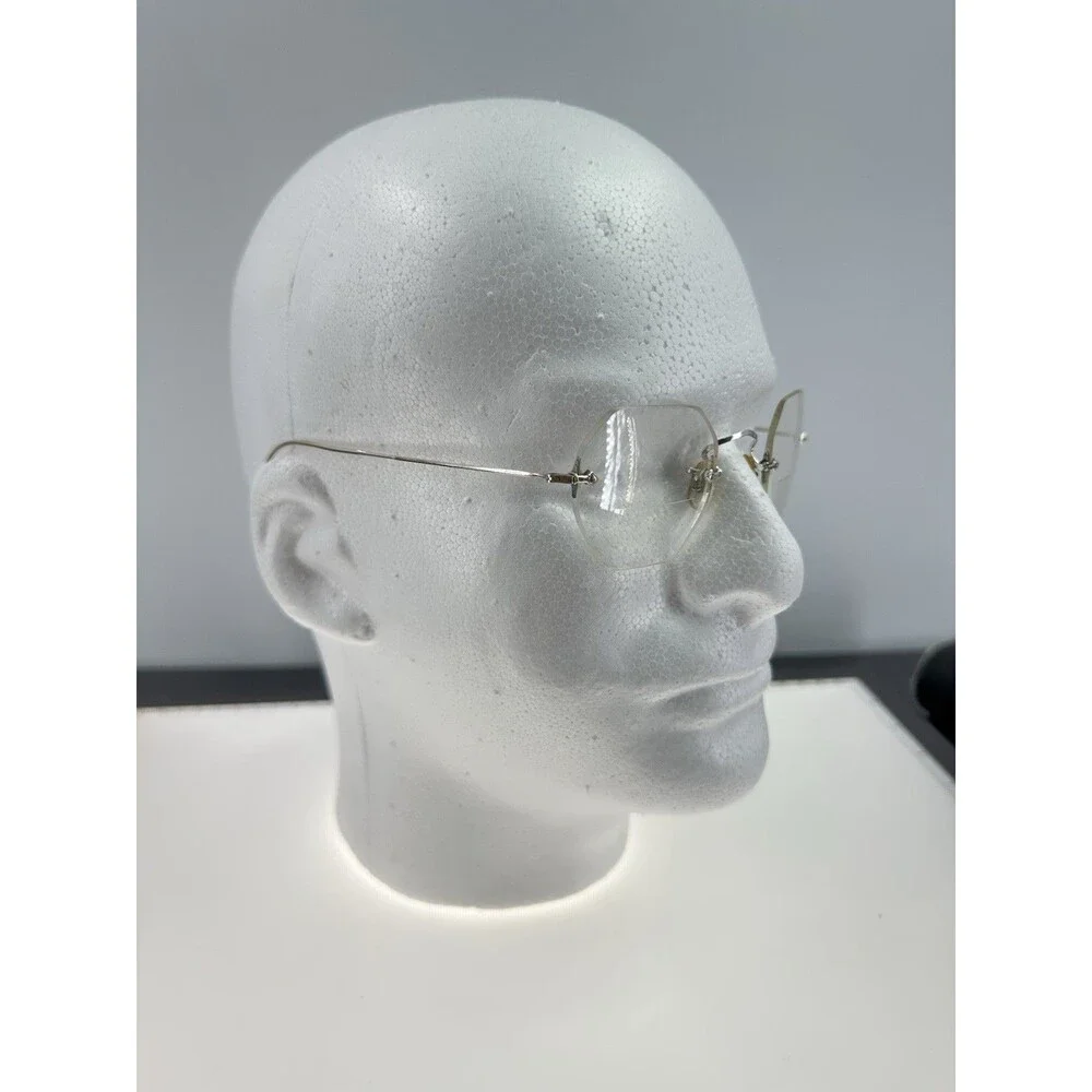 AO Eyeglasses Antique 2-tone Gold Rimless 1/10 12K GF American Optical (C5-04)